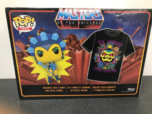 FUNKO POP! Masters Of The Universe Evil Lyn Figure & T-Shirt SIZE 2XL TEE