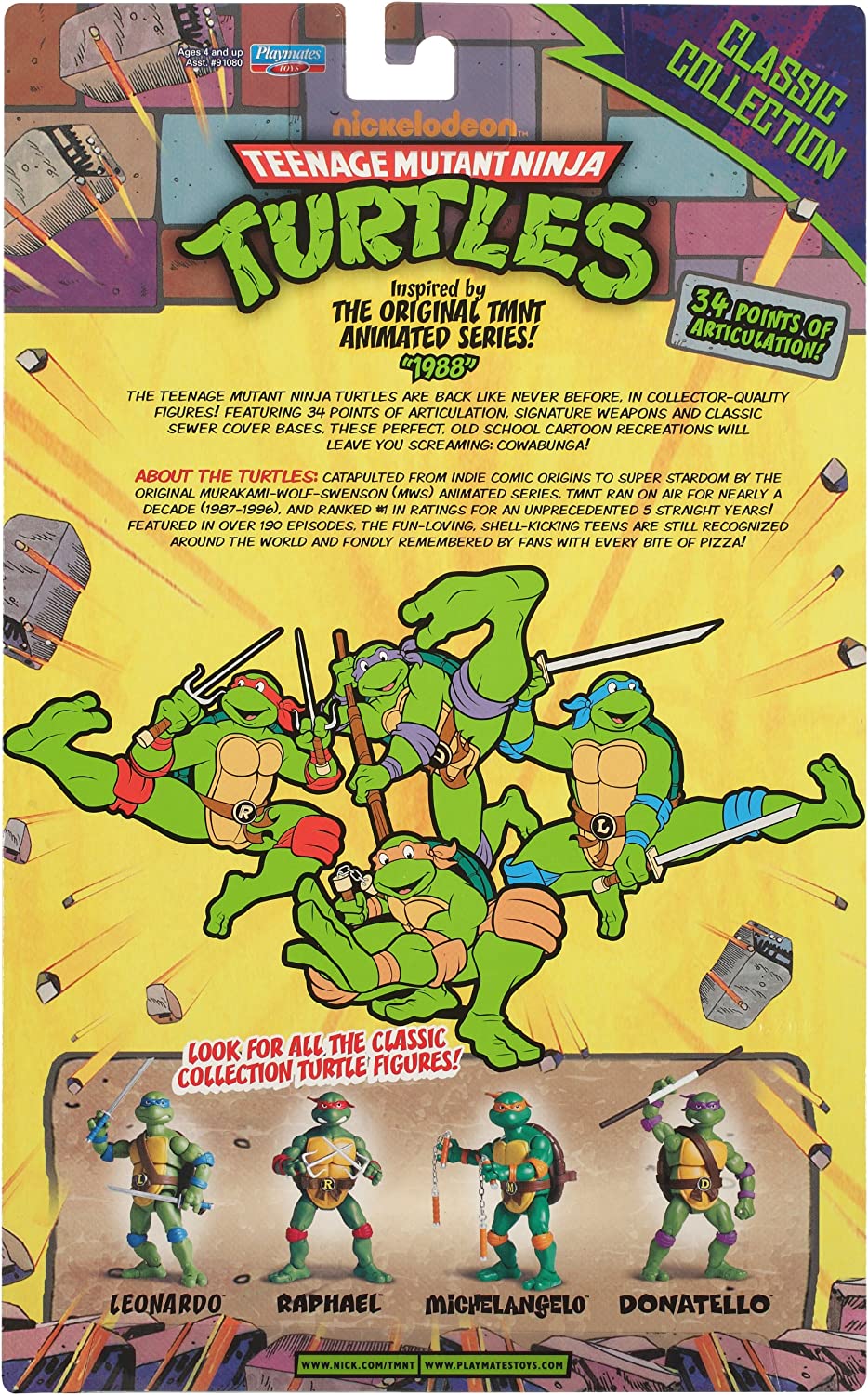 Teenage Mutant Ninja Turtles Classics Series Leonardo Action Figure Fashions for Home