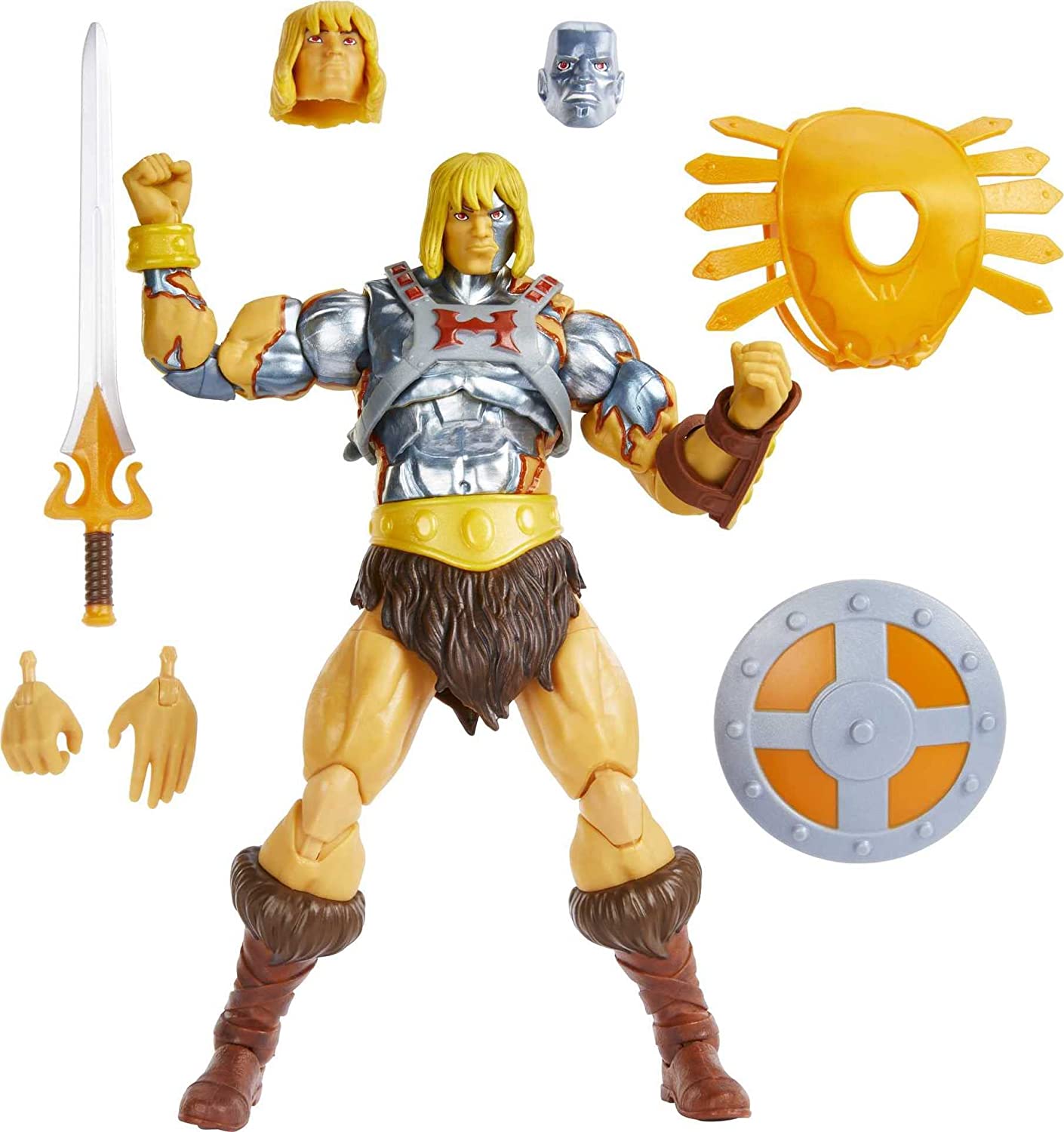 MOTU Masters of The Universe Masterverse Revelation Faker Action Figure with 30+ Articulated Joints & Swappable Heads & Hands Plus 3 Battle Accessories, 7-inch Collectible Gift Fashions for Home