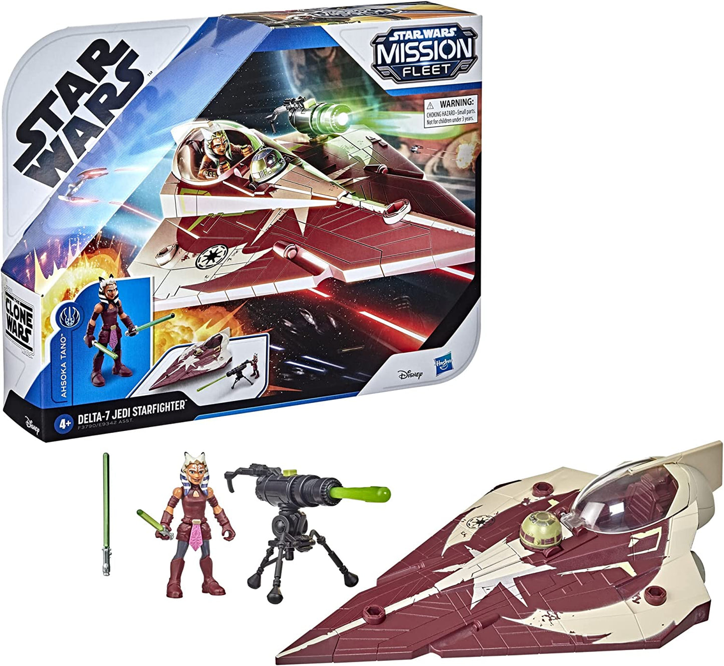 Star Wars Toys Mission Fleet Ahsoka Tano Delta-7 Jedi Starfighter, Starfighter Strike 2.5-Inch-Scale Figure and Vehicle, Ages 4 and Up, (F3790) Fashions for Home