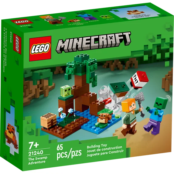 LEGO Minecraft The Swamp Adventure 21240 Building Toy Set (65 Pieces) Fashions for Home