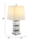 ACME Noralie Table Lamp, Mirrored & Faux Diamonds 40242