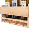 Wall-mounted wine rack with cup holder / wine racks countertop/PINE/Solid wood /Home wine rack//Living room wine rack