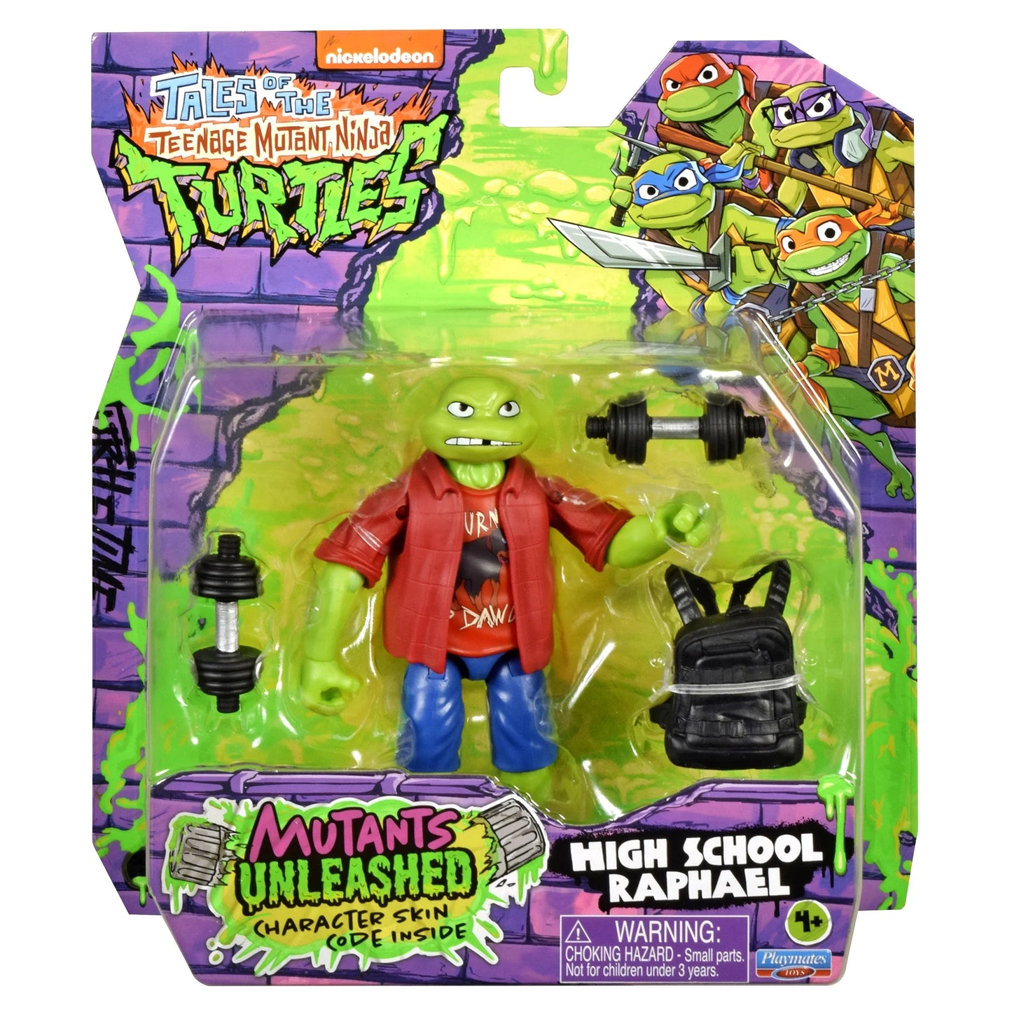 Teenage Mutant Ninja Turtles: Outright Games High School Raphael Figure by Playmates Toys