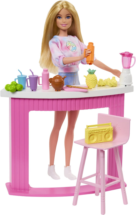 Barbie Accessories, Doll House Furniture and Decor, Poolside Smoothie Bar Story Starter, Multicolor