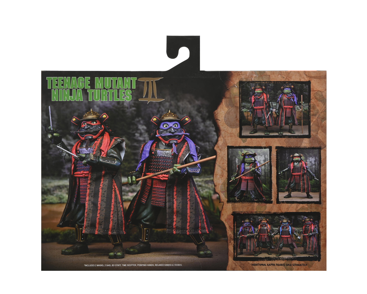 Teenage Mutant Ninja Turtles 3 (Movie) - Turtles in Time - 7" Scale Action Figures - Donatello & Raphael 2 Pack - Fashions for Home