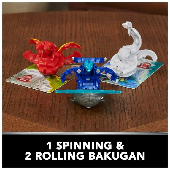 Bakugan Starter 3-Pack Spinning Action Figures, Special Attack Mantid, Titanium Dragonoid and Trox Fashions for Home