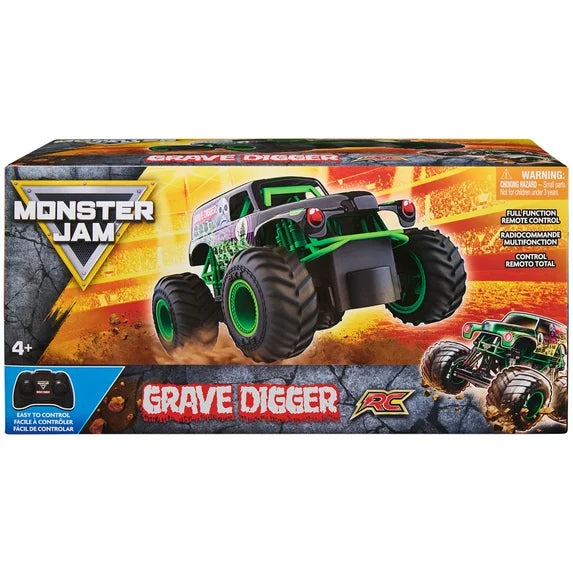 Monster Jam, Official Grave Digger Remote Control Monster Truck, 1:24 Scale, 2.4 GHz, Kids Toys for Boys and Girls Ages 4 and