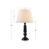 Black Faceted Table Lamp 24.25