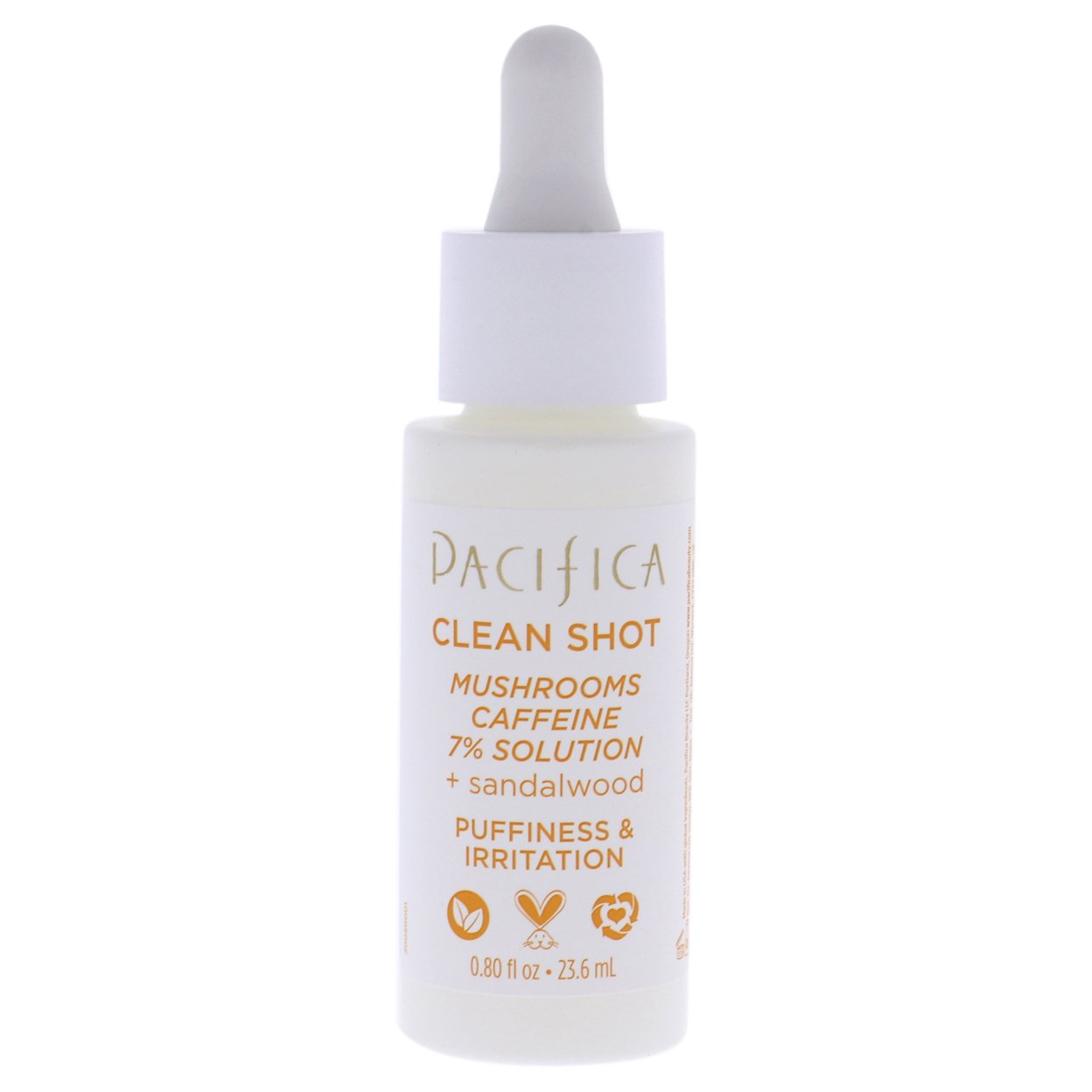 Clean Shot Mushrooms and Caffeine 7 Percent by Pacifica for Unisex - 0.80 oz Serum - Fashions for Home