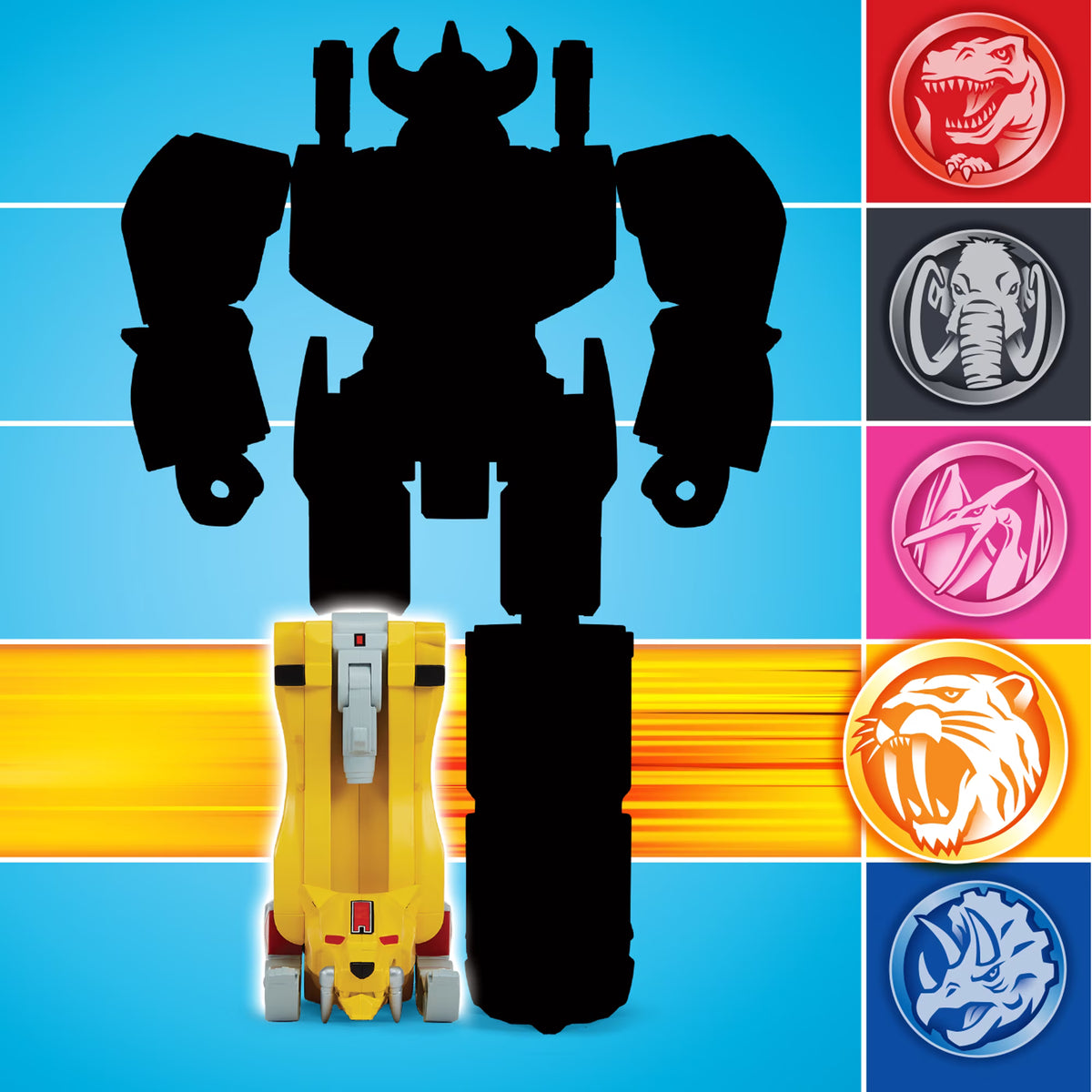 Power Rangers Mighty Morphin Re-Ignition - Sabretooth Tiger Combinable Dinozord by Playmates Toys Fashions for Home