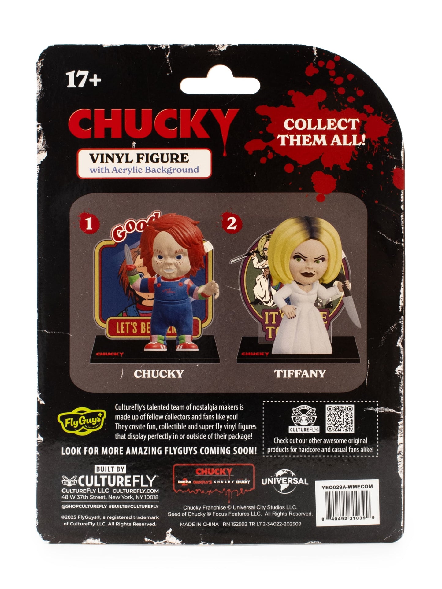 Chucky Fly Guys+ 4.5-Inch Vinyl Figure with Acrylic Backdrop
