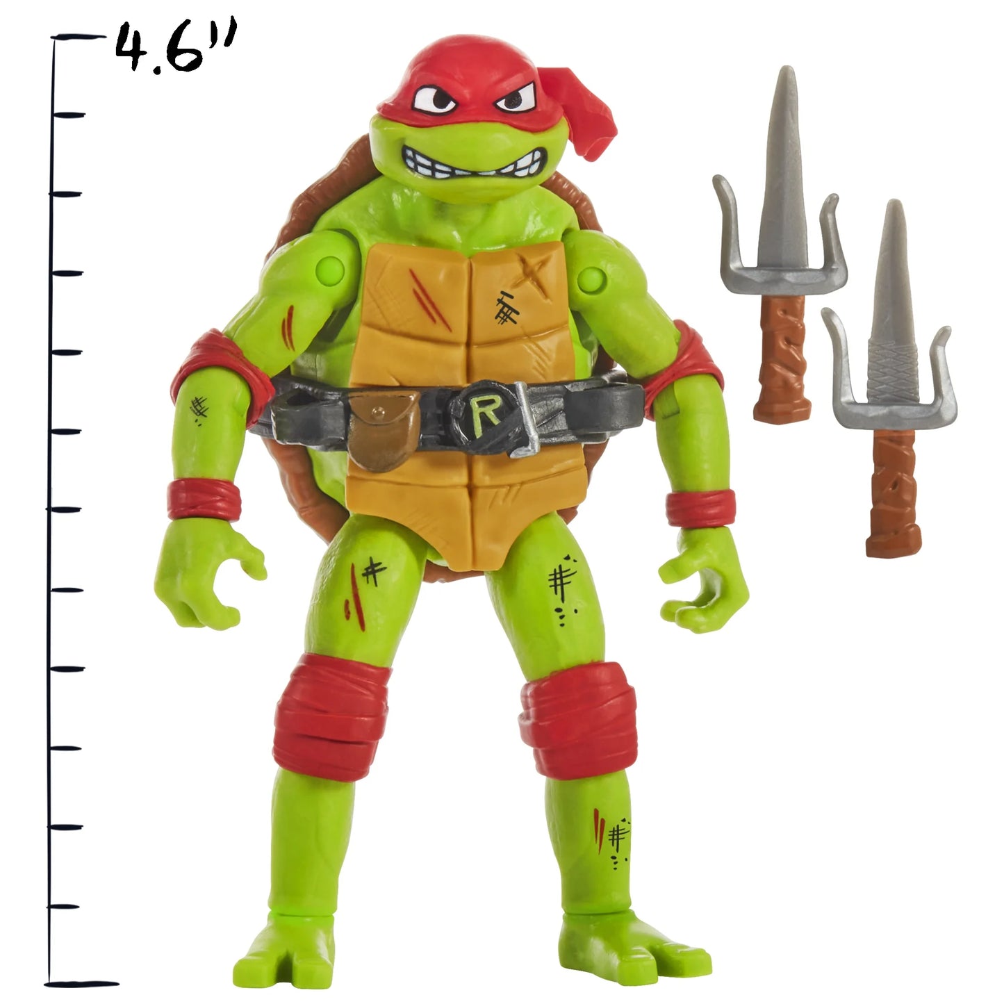 Teenage Mutant Ninja Turtles Mutant Mayhem Mutation Station Raph Vs Rocksteady Exclusive 4.6-Inch Battle Pack