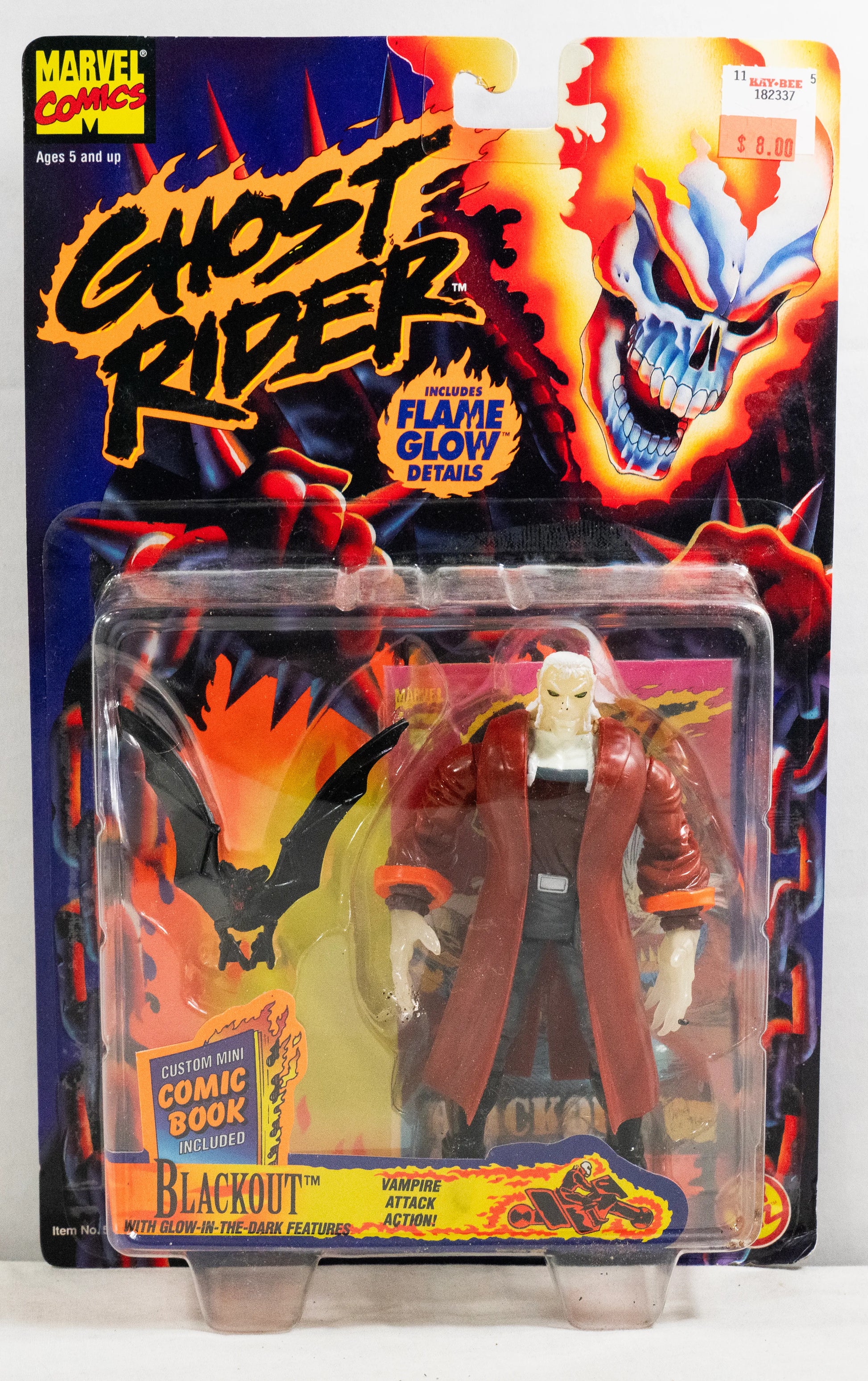 Ghost Rider Blackout Glow in the Dark Action Figure Toy Biz Fashions for Home