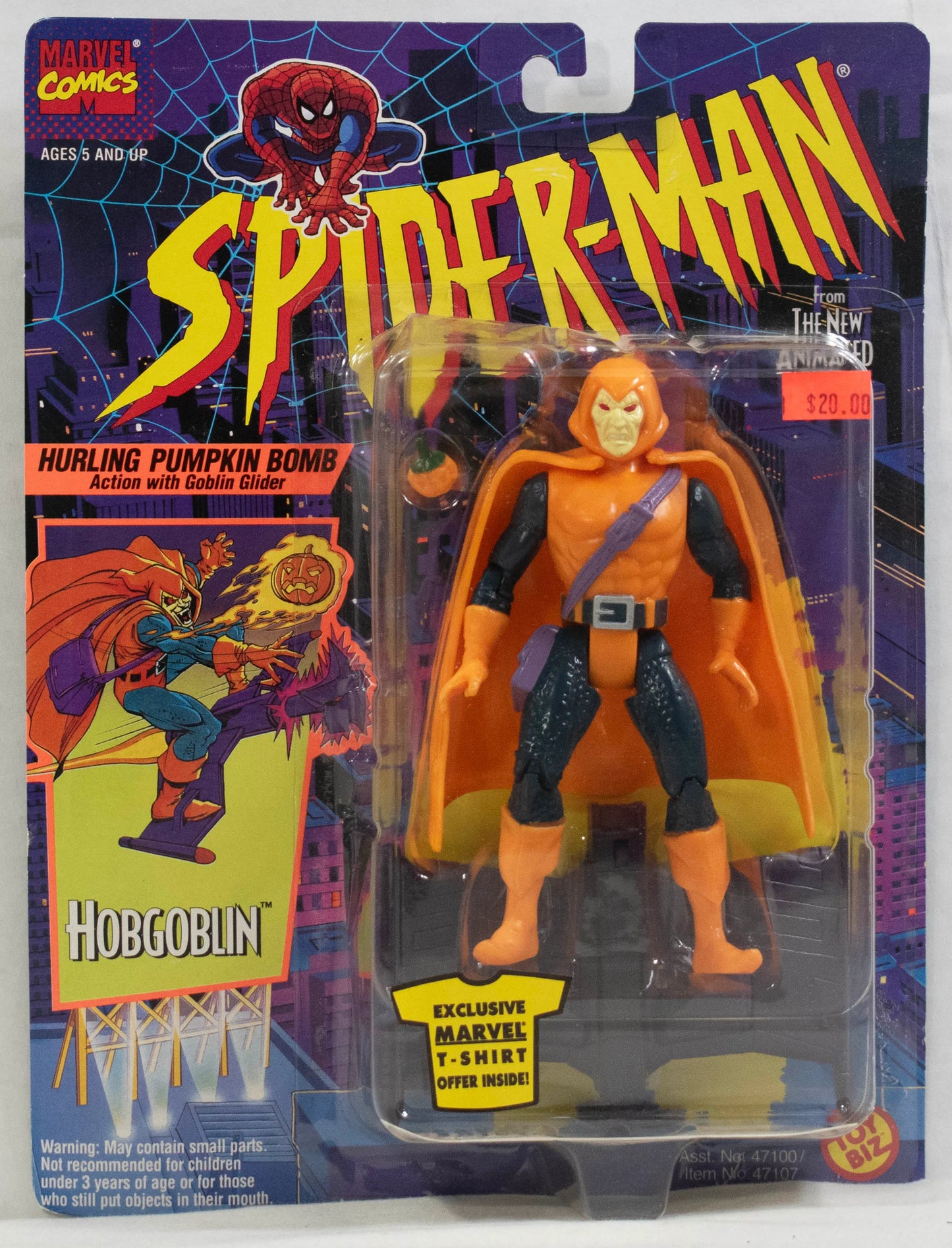 Marvel Comics Spider-Man Animated Series Hobgoblin Toy Biz Figure Fashions for Home