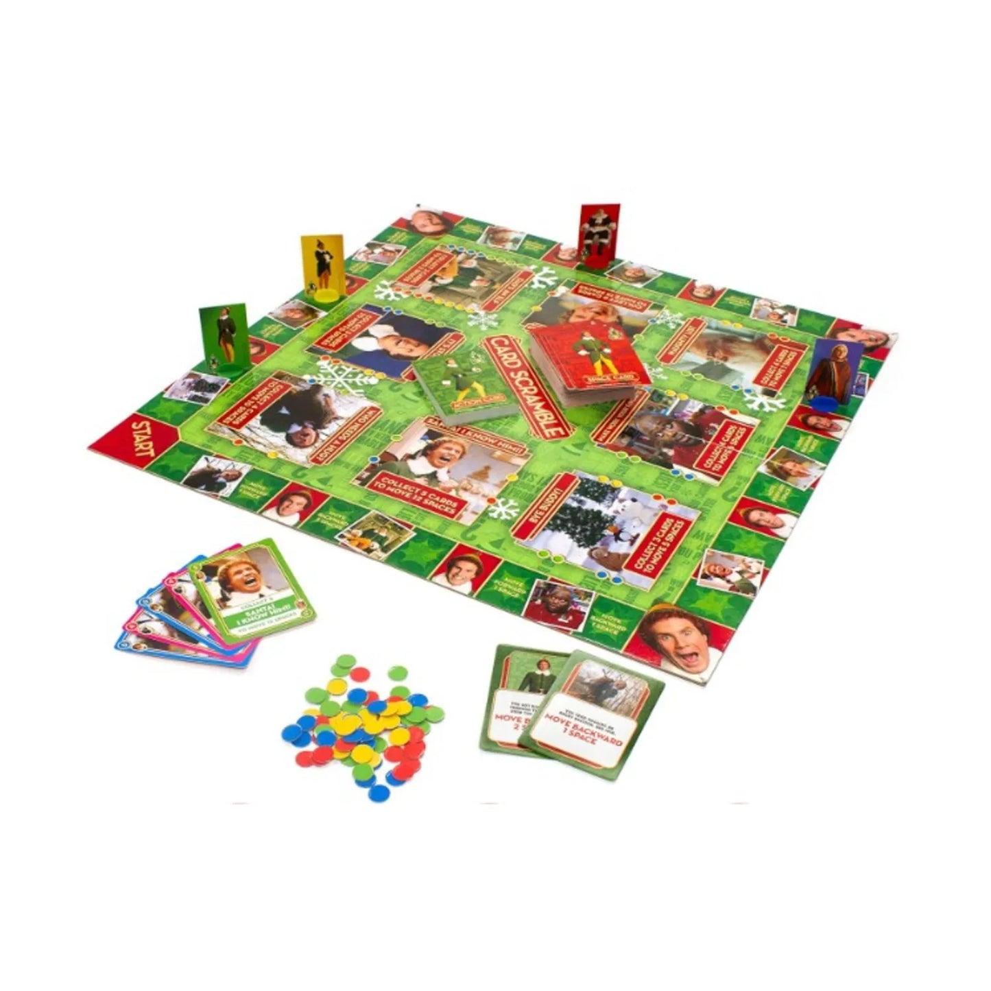 Elf Card Scramble Game Of Collection & Strategy Board Game Christmas Holiday Fashions for Home