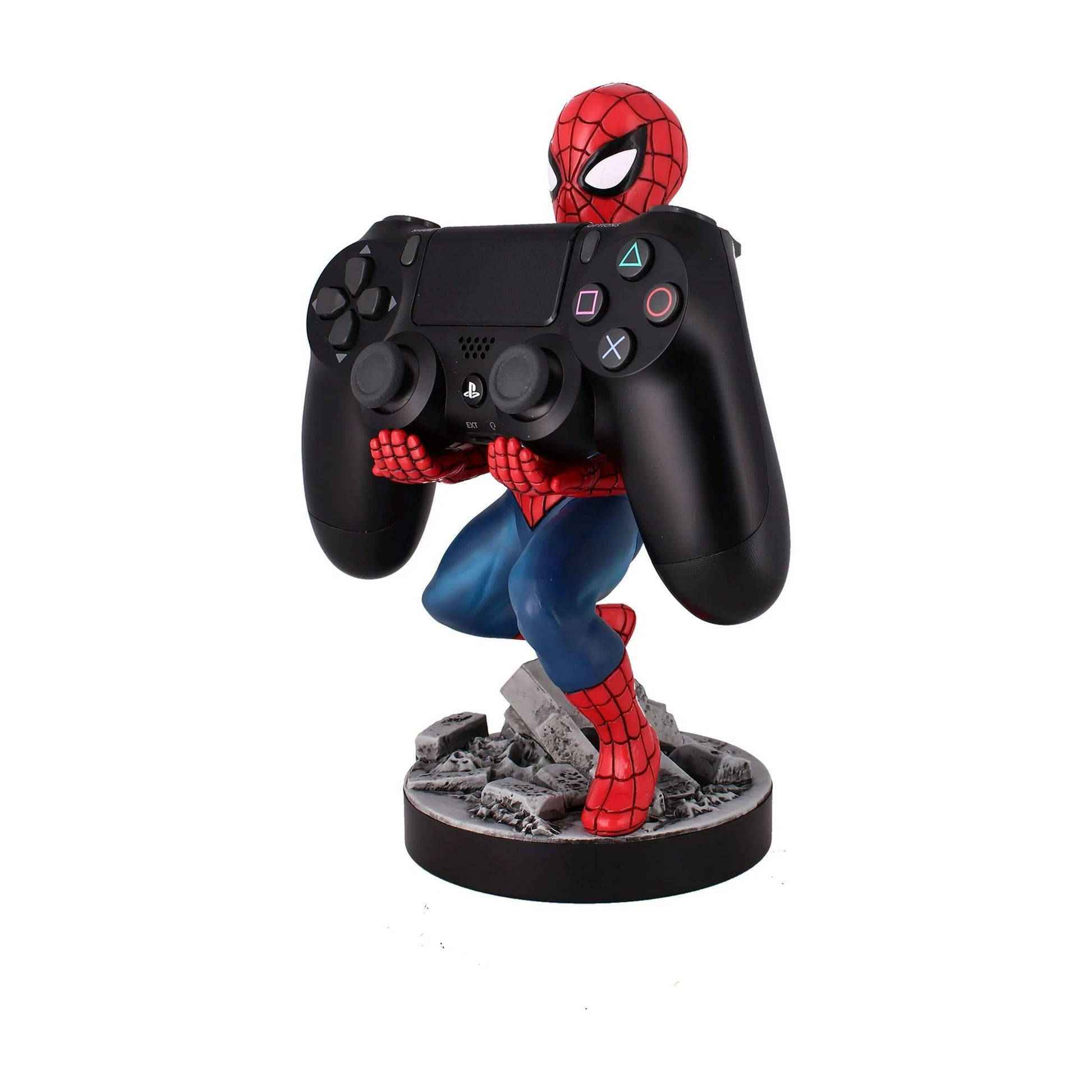 Exquisite Gaming: Marvel: The Amazing Spider-Man - Original Mobile Phone & Gaming Controller Holder, Device Stand, Cable Guys, Licensed Figure Fashions for Home