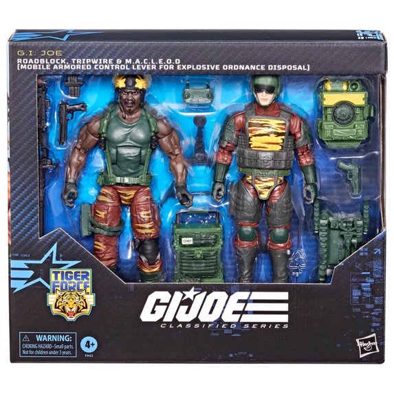 GI Joe Classified Series Roadblock, Tripwire & M.A.C.L.E.O.D Action Figure Set (Tiger Force) Fashions for Home