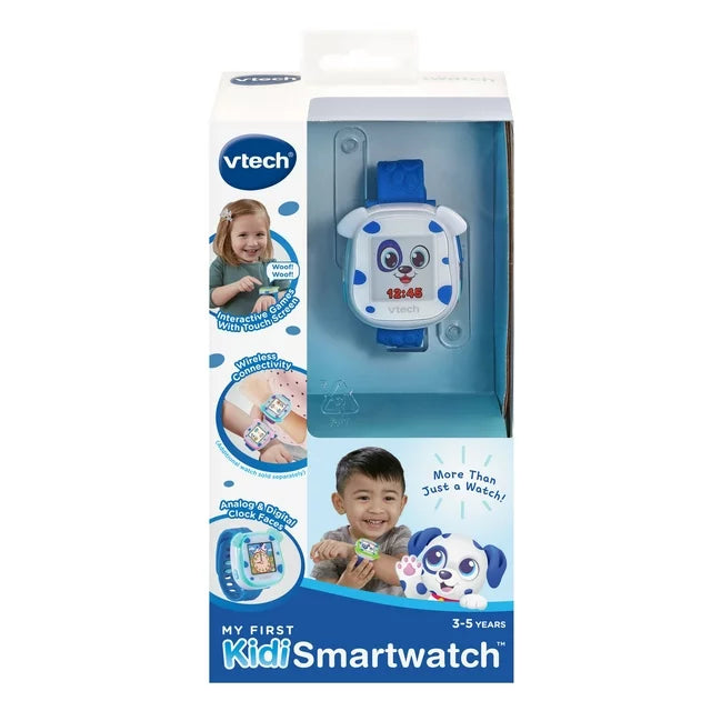 My First Kidi Smartwatch with a Digital Pup and Daily Reminders, Blue, VTech Fashions for Home