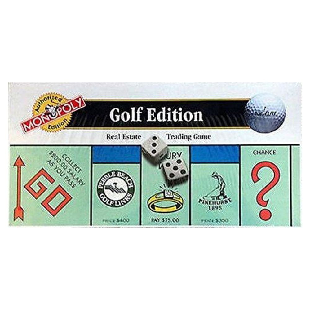 the golf edition of the monopoly game