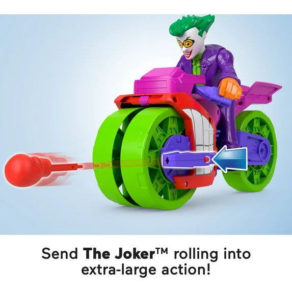 Imaginext DC Super Friends The Joker XL Figure and Laff Cycle Vehicle Set for Kids, 10-inches Fashions for Home