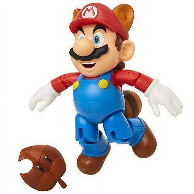 Nintendo Super Mario Raccoon Mario With Super Leaf Action Figure Set Fashions for Home