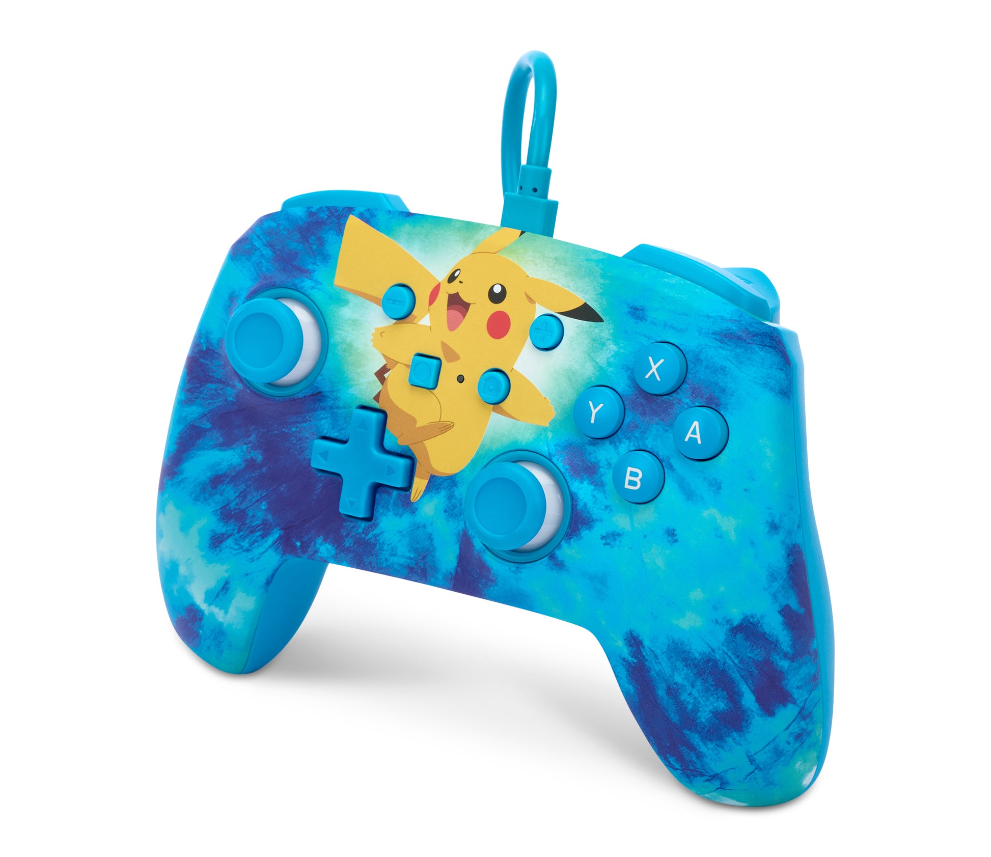 PowerA Enhanced Wired Controller for Nintendo Switch - Pikachu Tie-Dye - Fashions for Home
