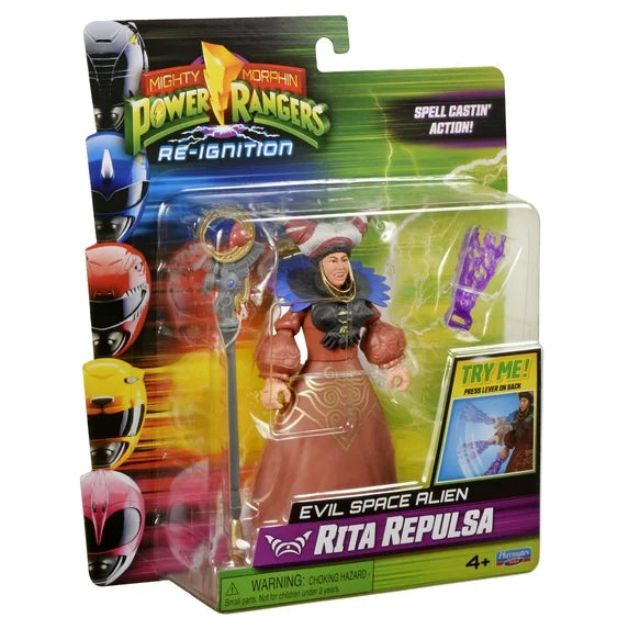 Mighty Morphin Power Rangers: Re-Ignition - Rita Repulsa Evil Space Alien Figure for kids 4+ by Playmates Toys Fashions for Home