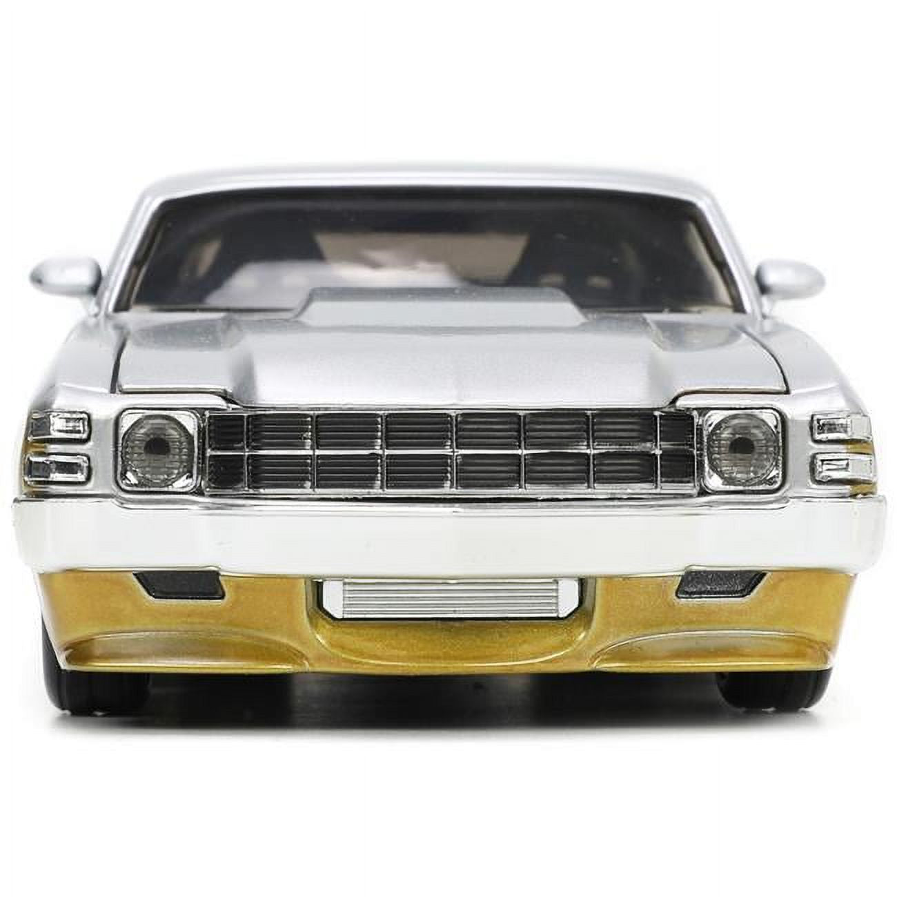 1970 Chevrolet Chevelle SS Gold and Silver Metallic "Bigtime Muscle" 1/24 Diecast Model Car by Jada Fashions for Home
