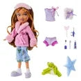 Bratz Slumber Party Yasmin Fashion Doll with 2 Sets of Pajamas, Plush, and Accessories