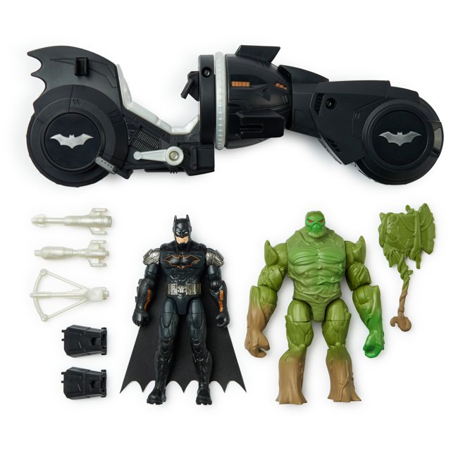 DC Comics  Batman and Swamp Thing Armory Attack Batcycle Set