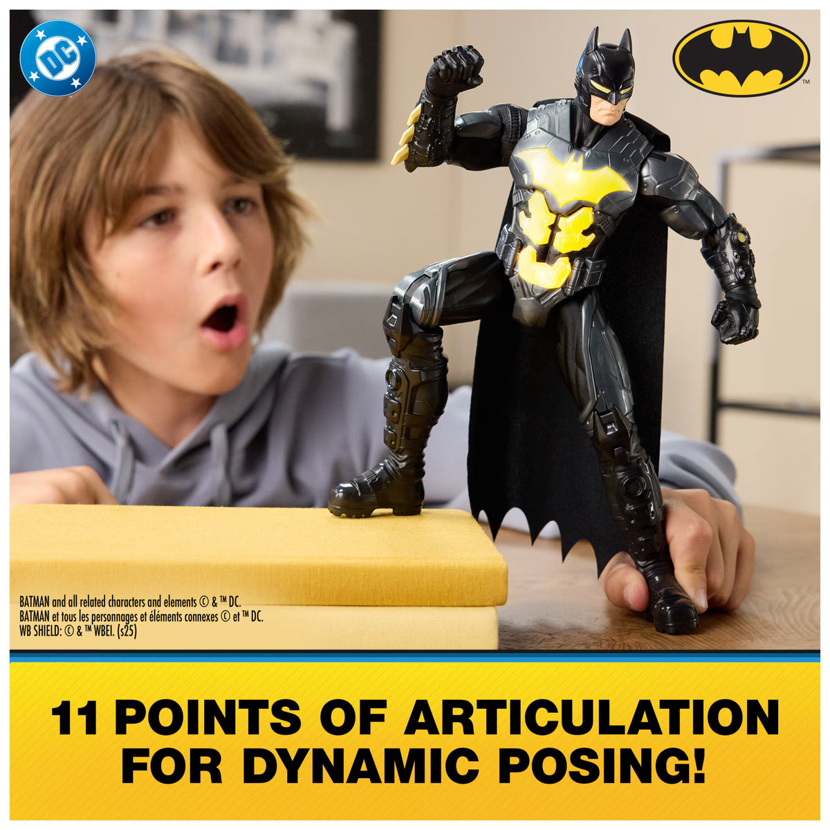 DC Comics, Batman Night Flare 12-inch Light Up Action Figure, for Ages 4 and Up Fashions for Home