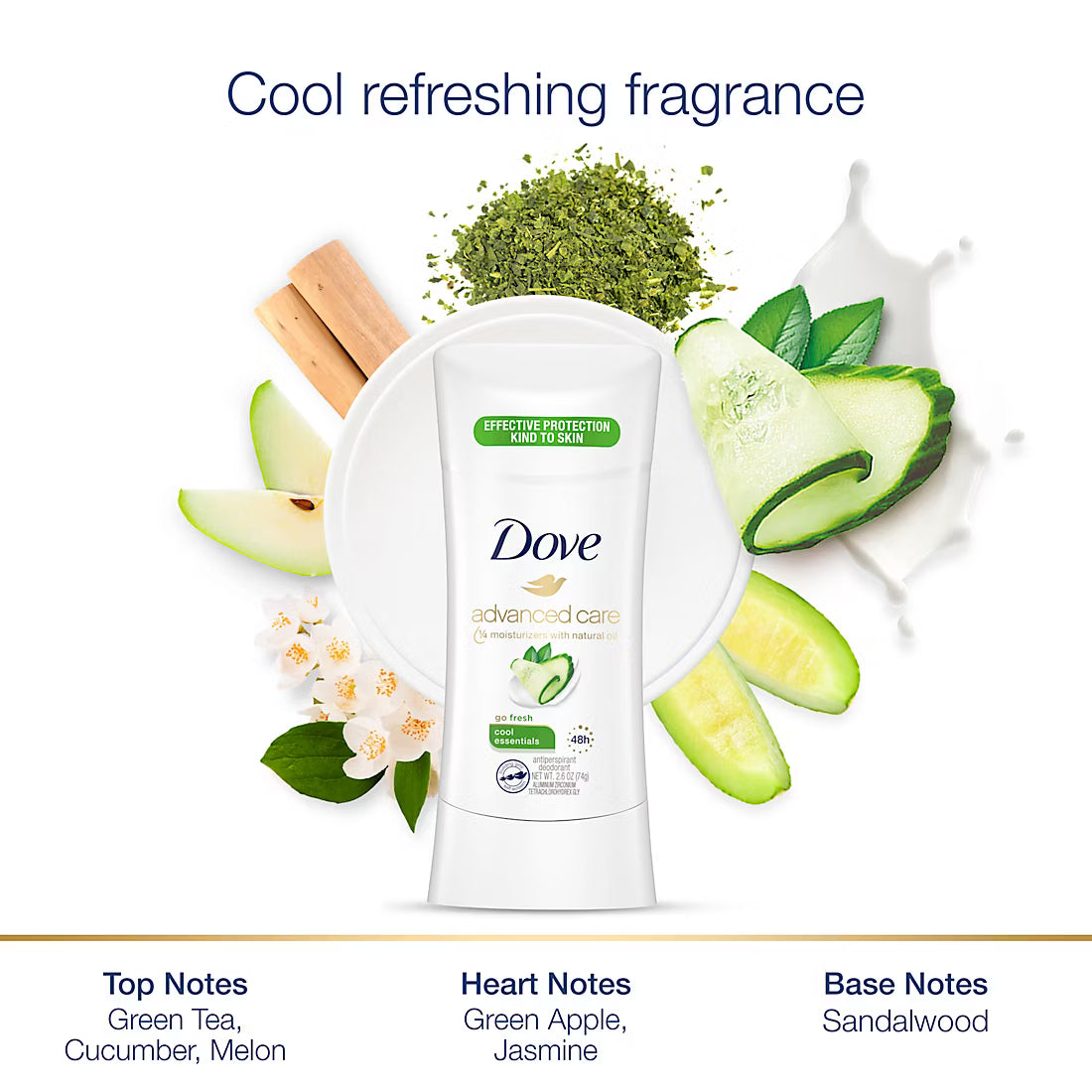 Dove Advanced Care Cool Essentials Deodorant, 4 pk. - Fashions for Home