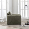 Modern Style Chenille Oversized Armchair Accent Chair Single Sofa Lounge Chair 38.6'' W for Living Room, Bedroom, Matcha Green