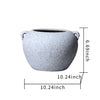 Artisan Ceramic Grey Stone Vase 10