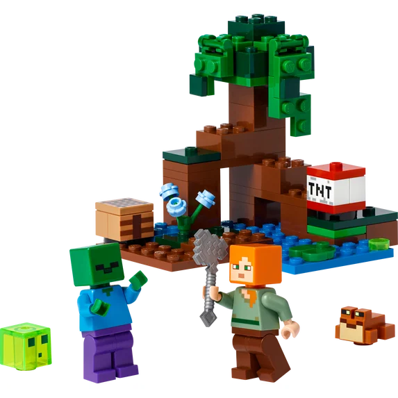 LEGO Minecraft The Swamp Adventure 21240 Building Toy Set (65 Pieces) Fashions for Home