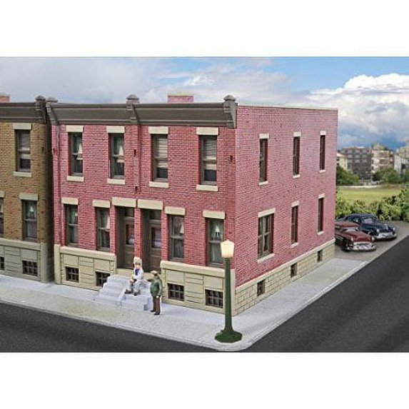 Walthers Cornerstone HO Scale Building/Structure Kit Brick Row House/Home Fashions for Home