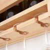 Wall-mounted wine rack with cup holder / wine racks countertop/PINE/Solid wood /Home wine rack//Living room wine rack