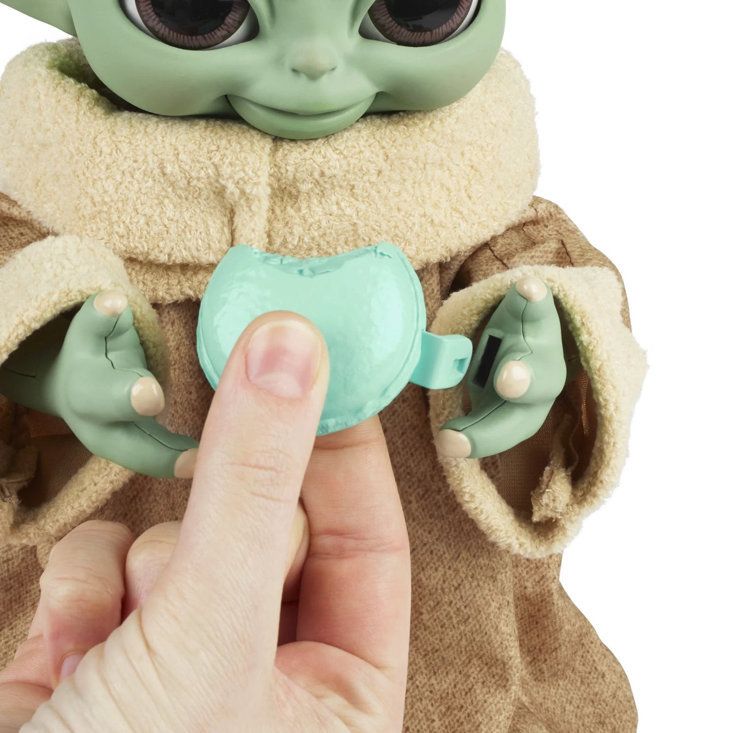Star Wars The Mandalorian Galactic Snackin' Grogu Animatronic Action Figure, 40+ Sounds and Motions Fashions for Home