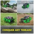 Monster Jam, Grave Digger Trax All-Terrain Remote Control Outdoor Vehicle, 1:15 Scale