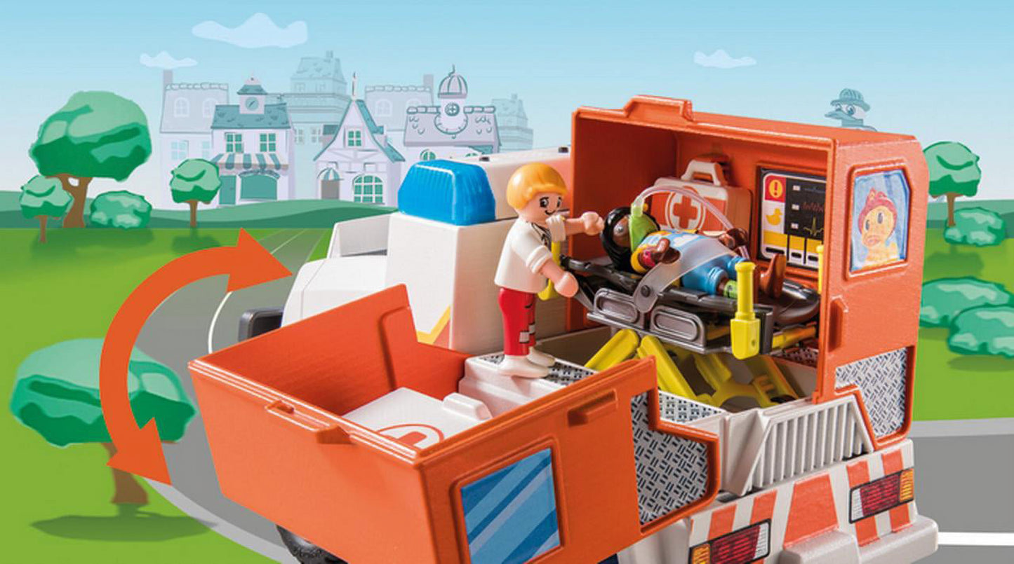 Playmobil DUCK ON CALL - Ambulance Emergency Vehicle Fashions for Home