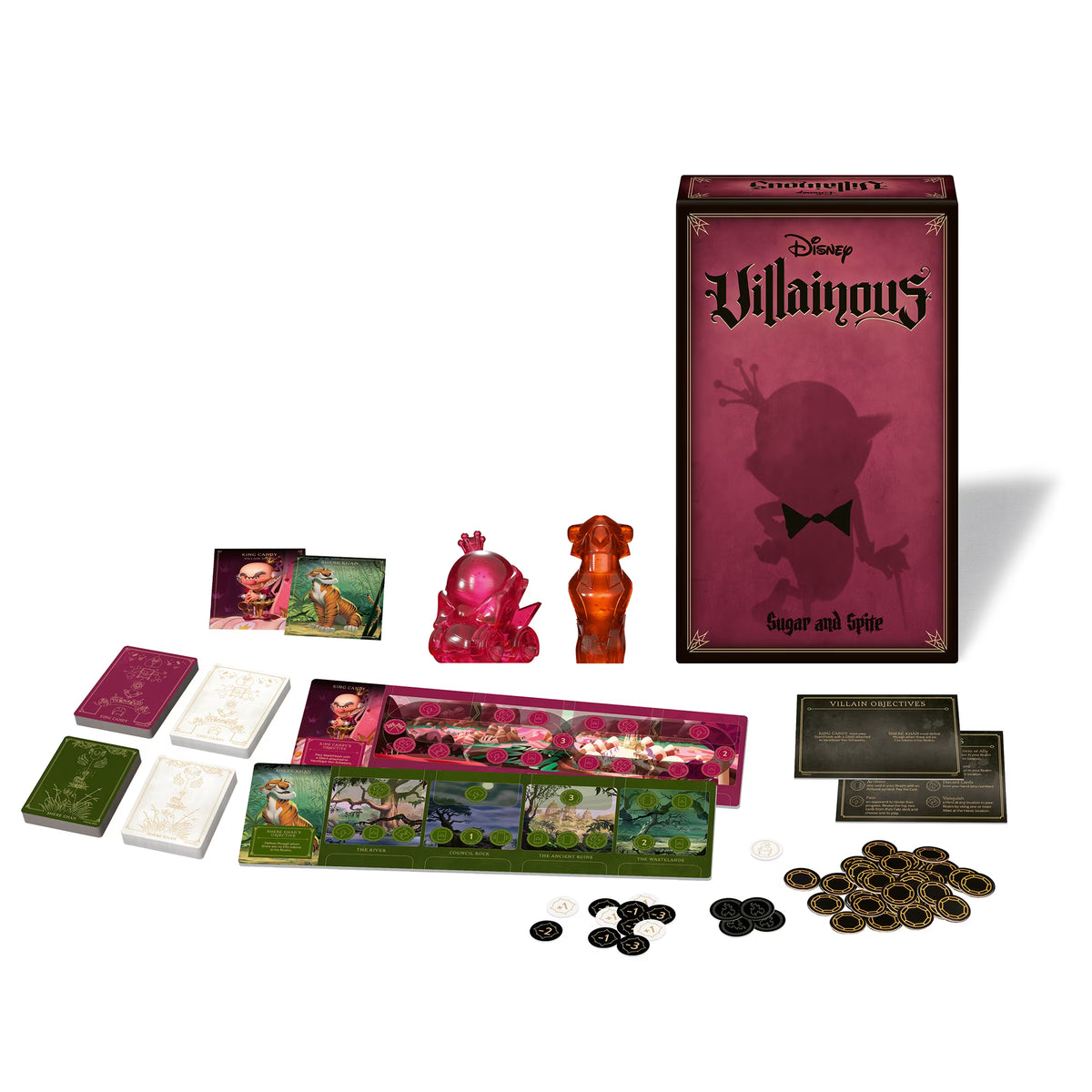 Ravensburger Disney Villainous - Sugar & Spite Strategy Board Game - Compatible with Other Villainous Games - with King Candy or Shere Khan - 2019 Toy of The Year Award Winning Line - Ages 10+ Fashions for Home