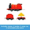 Thomas & Friends Talking James Toy Train Play Vehicle, Motorized Engine with Phrases & Sounds