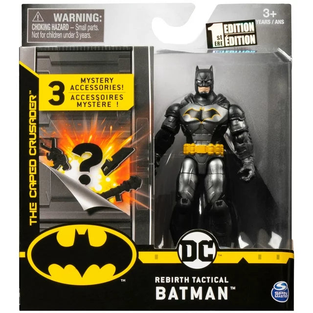 Batman 4-Inch Rebirth Tactical Batman (3 Mystery Accessories  Mission 2) Fashions for Home