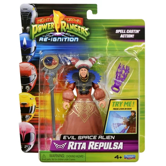 Mighty Morphin Power Rangers: Re-Ignition - Rita Repulsa Evil Space Alien Figure for kids 4+ by Playmates Toys Fashions for Home