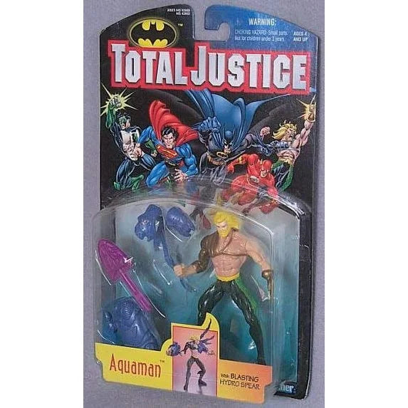 DC Comics Total Justice Aquaman Action Figure [with Blasting Hydro Spear] Fashions for Home