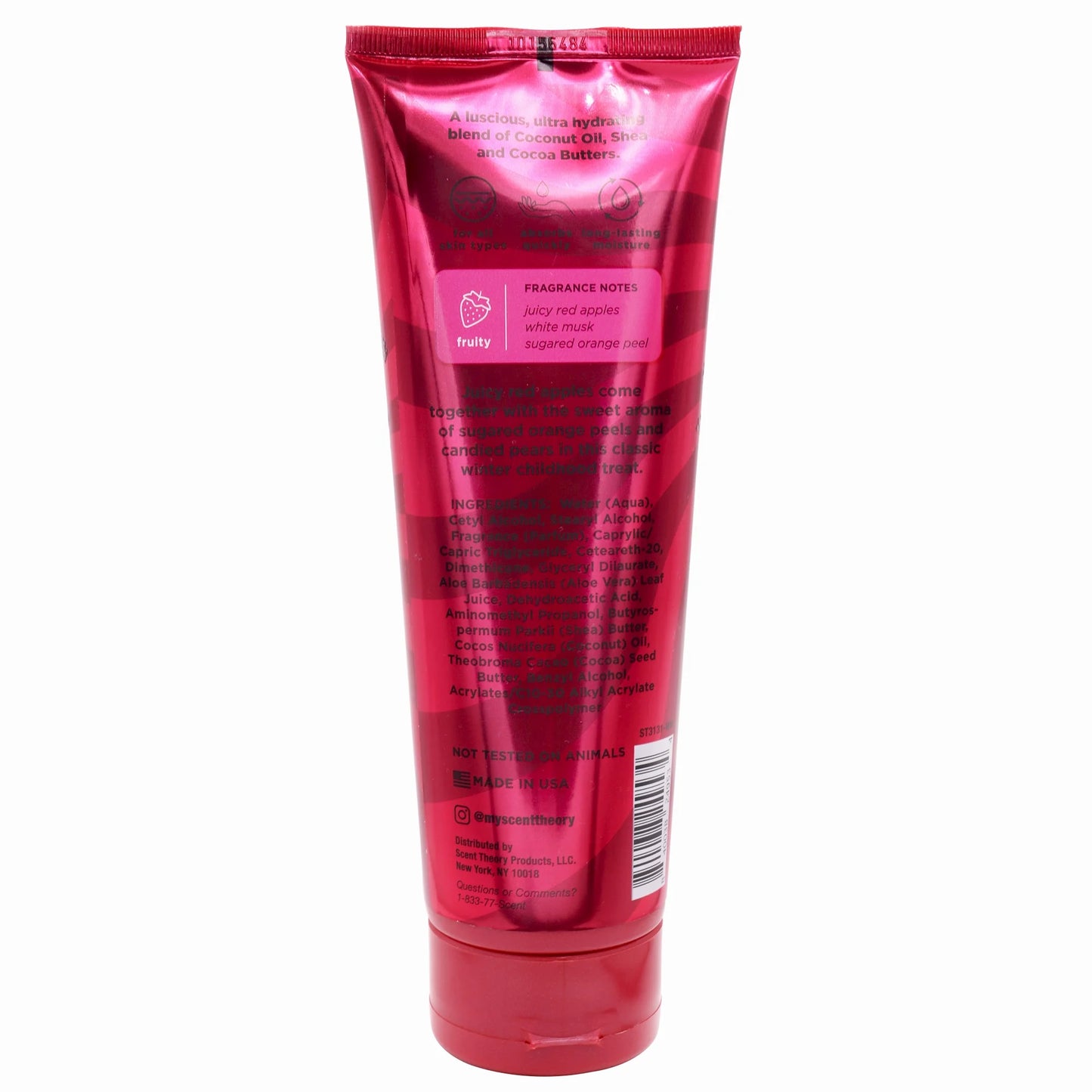 Scent Theory Iced Ruby Apple Fragrance Body Cream Shea Butter Coconut Oil - Fashions for Home