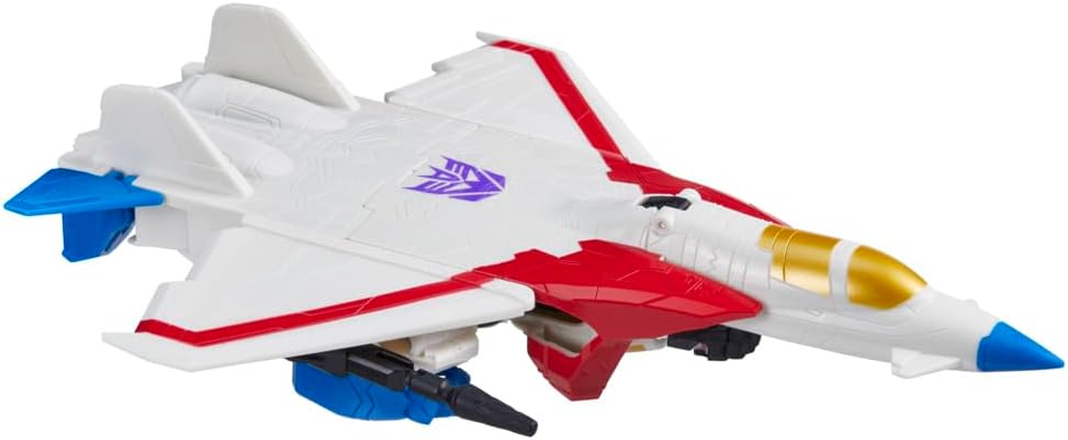 Transformers Generations Toys Authentics Starscream Action Figure (7”), Red