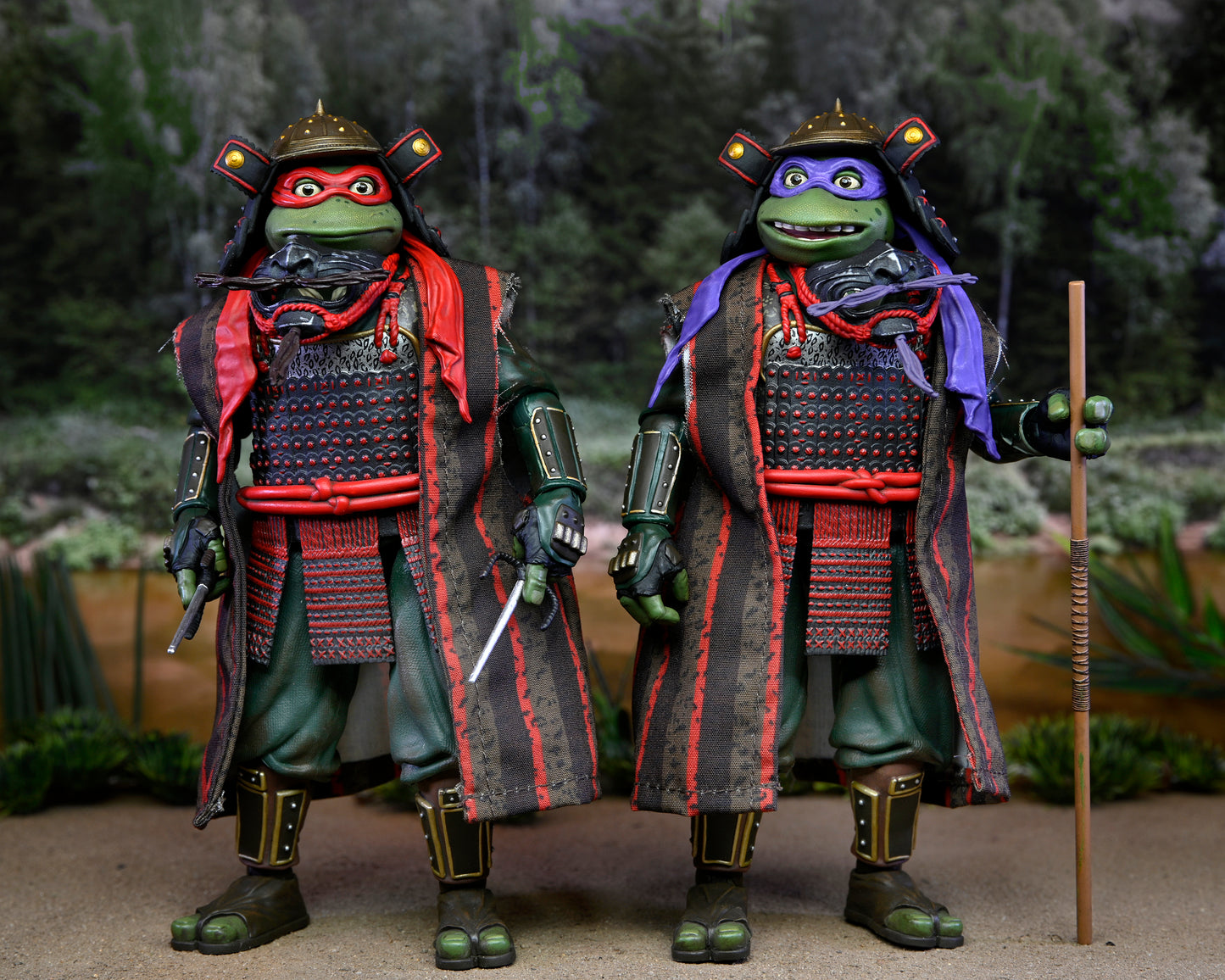 Teenage Mutant Ninja Turtles 3 (Movie) - Turtles in Time - 7" Scale Action Figures - Donatello & Raphael 2 Pack - Fashions for Home