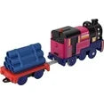 Thomas & Friends Motorized Toy Train Ashima Battery-Powered Engine with Cargo Car for Pretend Play Preschool Kids Ages 3+ Years